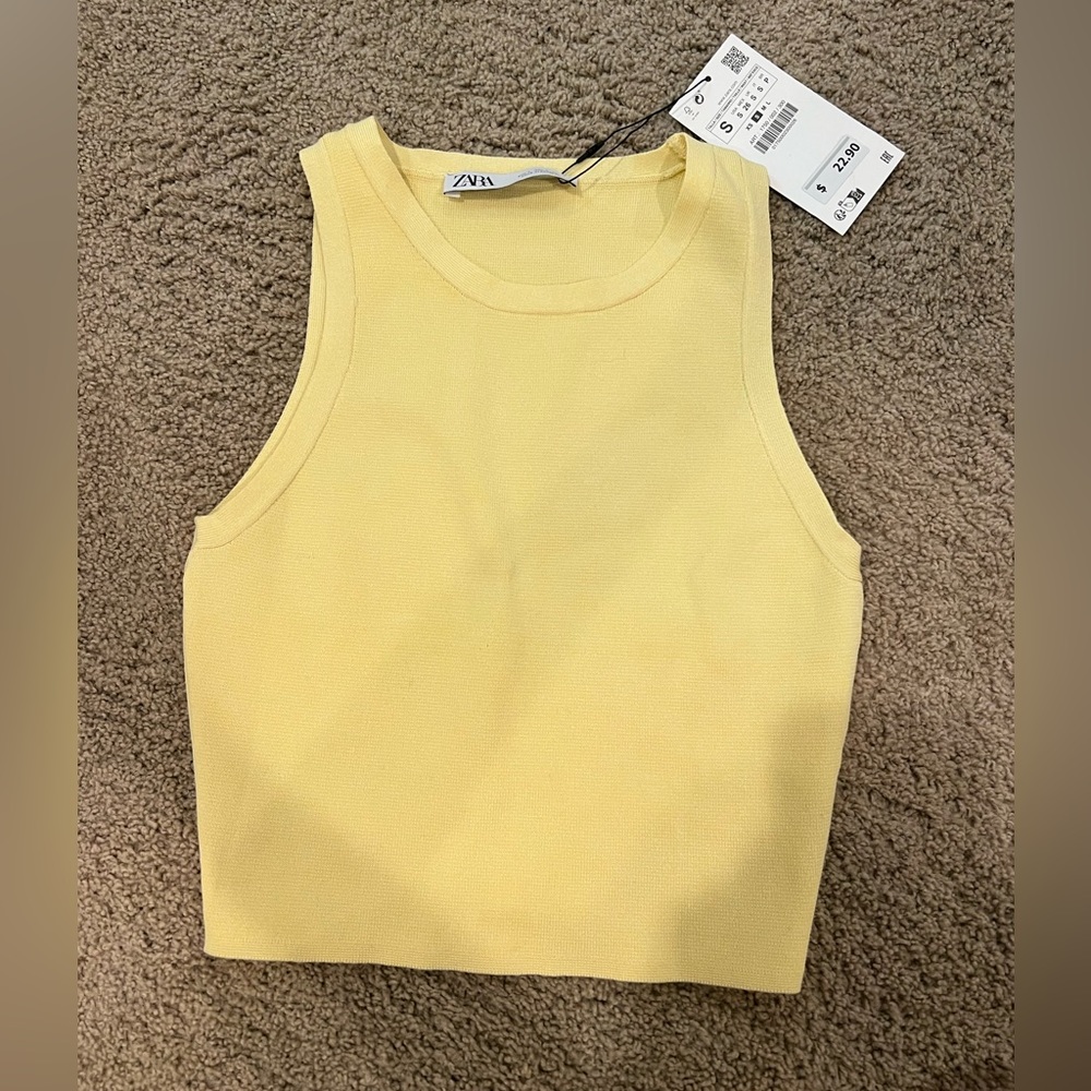 Zara Yellow Tank Top